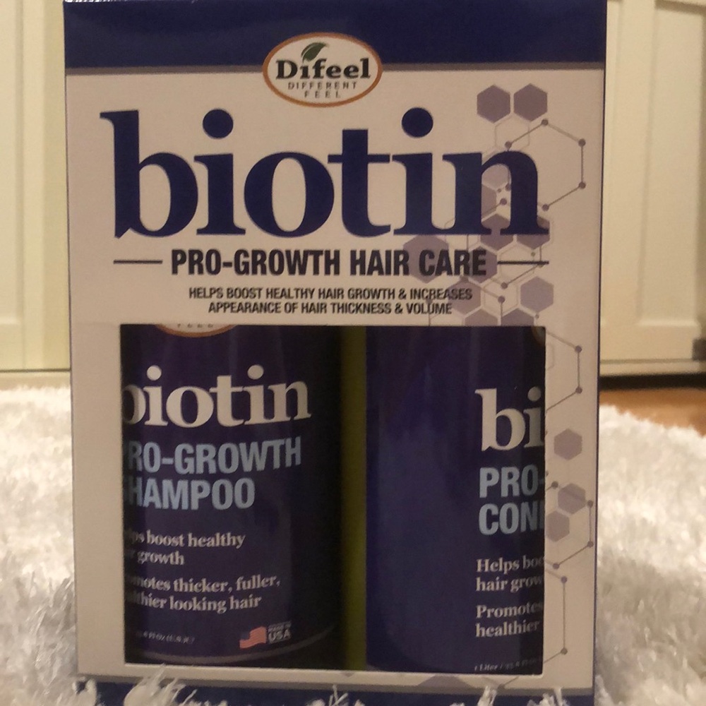 Difeel Biotin Pro-Growth Shampoo & Conditioner 2-PC Set Natural Scent 33.8 OZ